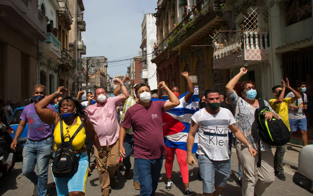 Social unrest as Cuban protesters gather amidst food shortages