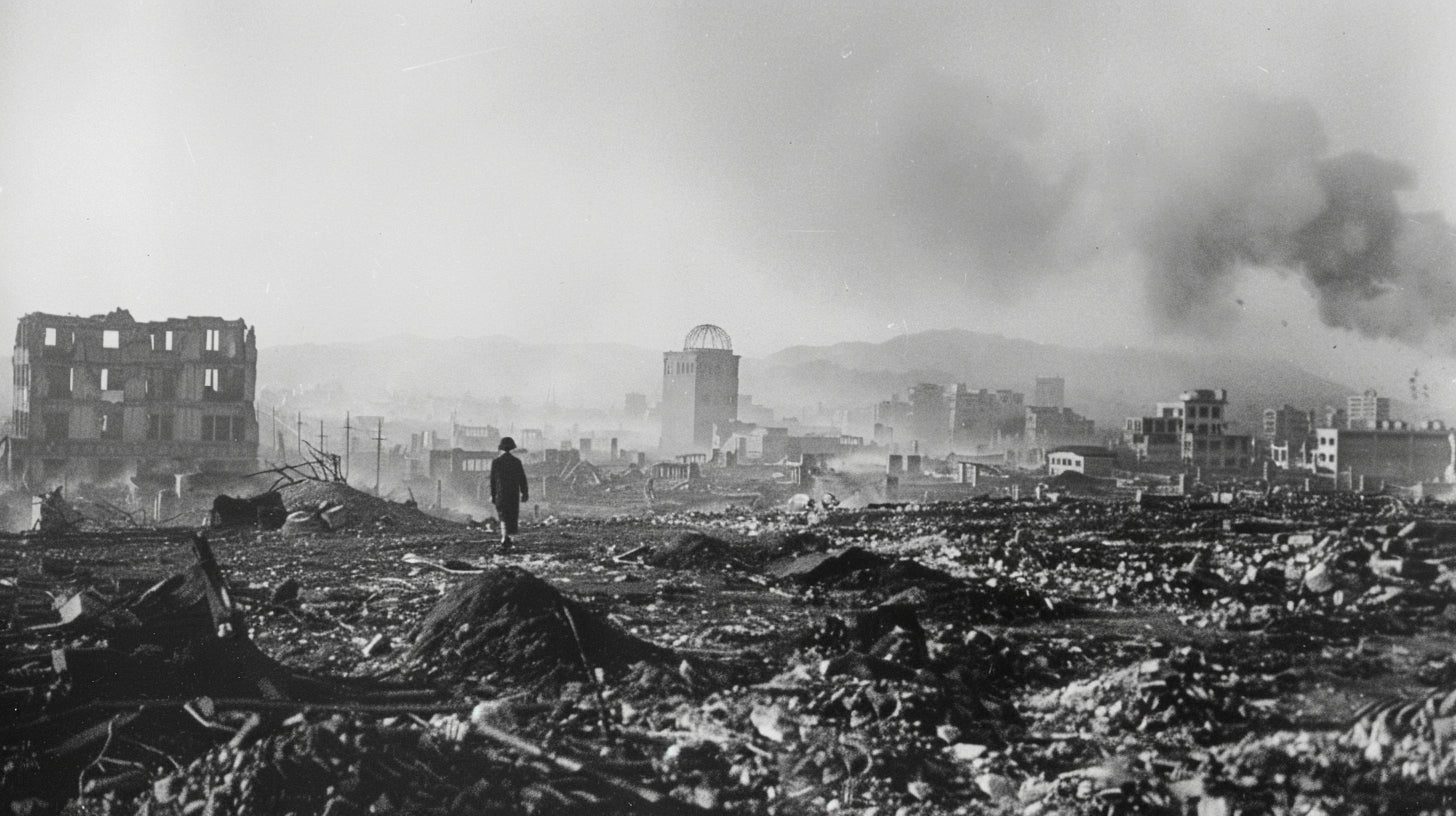 Radioactivity in japan after being bombed