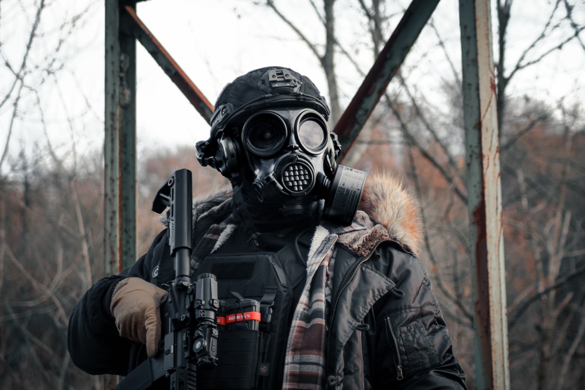 What are gas masks and filters made out of?