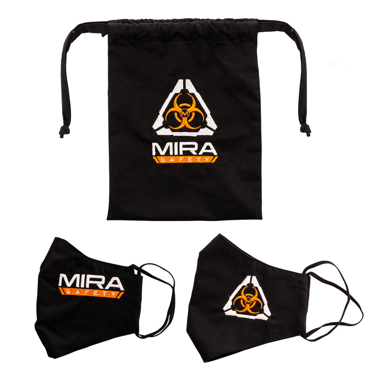 MIRA Safety Protective Half Face Mask with Silverplus® Biocidal Technology (2 Pack)