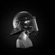 Side profile of the Tactical Air-Purifying Respirator mask (TAPR) connected to a riot control helmet