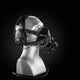 Side profile of the Tactical Air-Purifying Respirator mask (TAPR) with a head harness