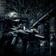 Soldier in an old warehouse wearing the CM-7M Military Gas Mask