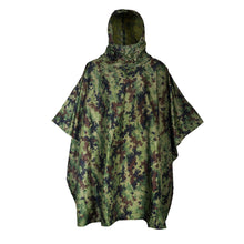 Front of M4 CBRN Military Poncho in the M-MDU-10 color scheme