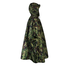 Side of M4 CBRN Military Poncho in the M-MDU-10 color scheme