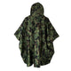Back of M4 CBRN Military Poncho in the M-MDU-10 color scheme