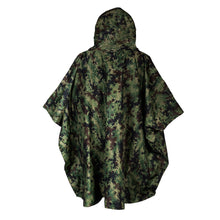 Back of M4 CBRN Military Poncho in the M-MDU-10 color scheme