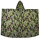 Front flat image of the M4 CBRN Military Poncho in the M-MDU-10 color scheme