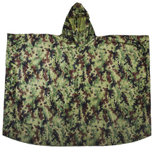 Front flat image of the M4 CBRN Military Poncho in the M-MDU-10 color scheme