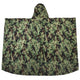 Back flat image of the M4 CBRN Military Poncho in the M-MDU-10 color scheme