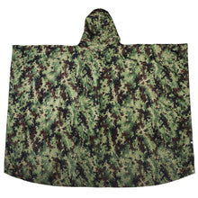 Back flat image of the M4 CBRN Military Poncho in the M-MDU-10 color scheme