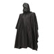 Three quarter shot of the M4 CBRN Military Poncho in black