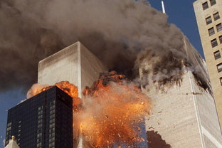 9/11 buildings on fire