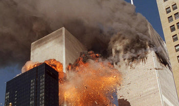 9/11 buildings on fire