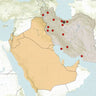 Map showing Iran conflict impact on Middle East and global safety