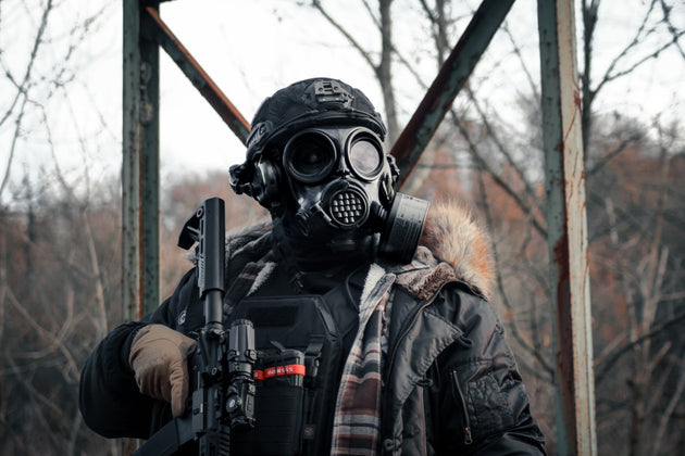 What are gas masks and filters made out of?