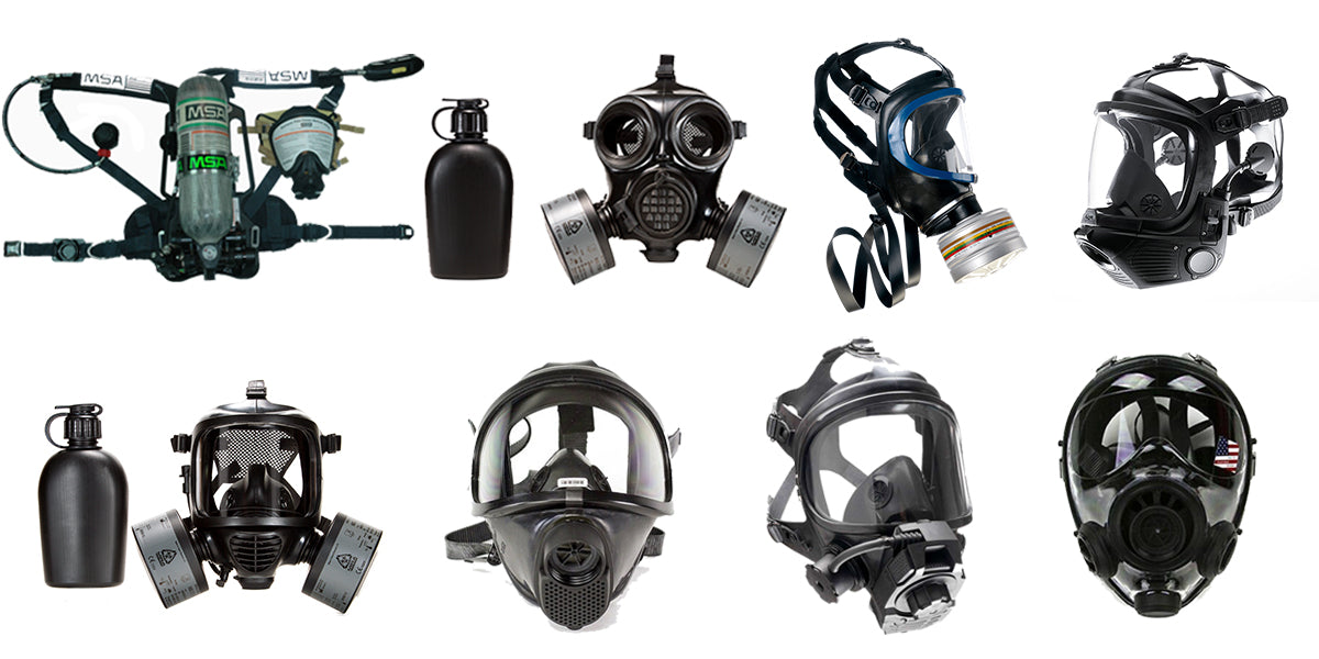 NB-100 Tactical Gas Mask - Full Face Respirator with 40mm Defense Filt –  Parcil Safety