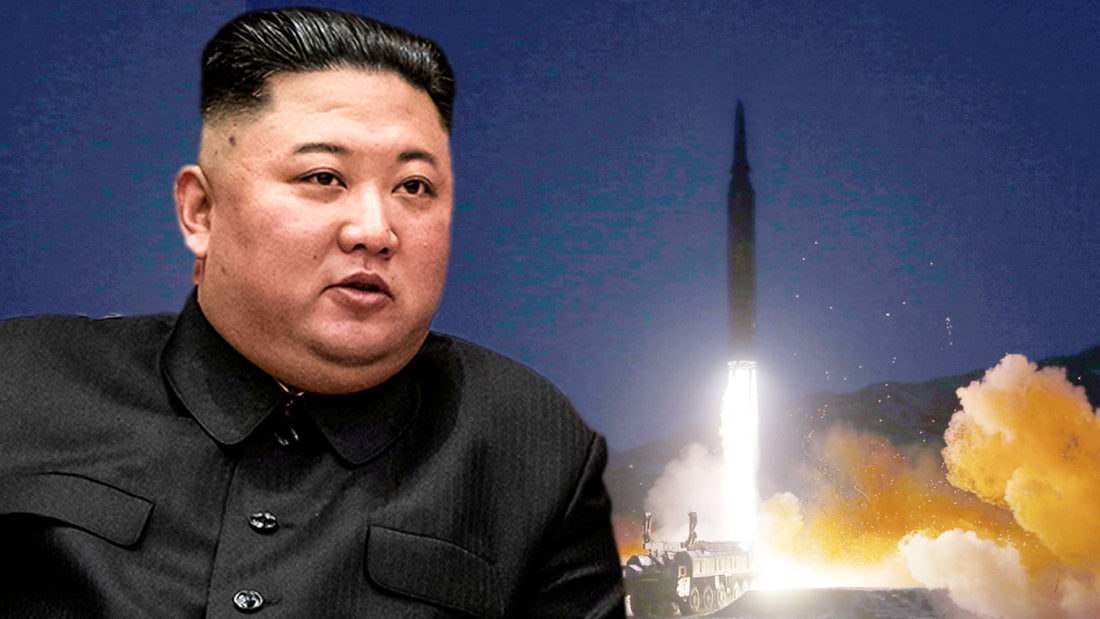 Kim Jong Un with rocket