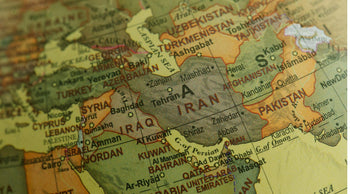 Map of Iran to highlight region with recent global conflicts and the importance of preparedness for civilians. 