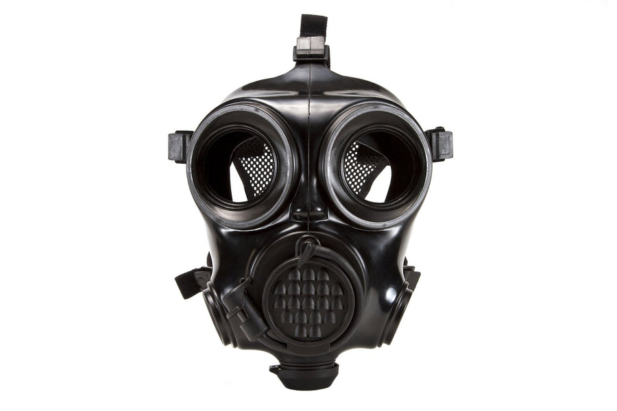 Front view of the CM-7M military gas mask