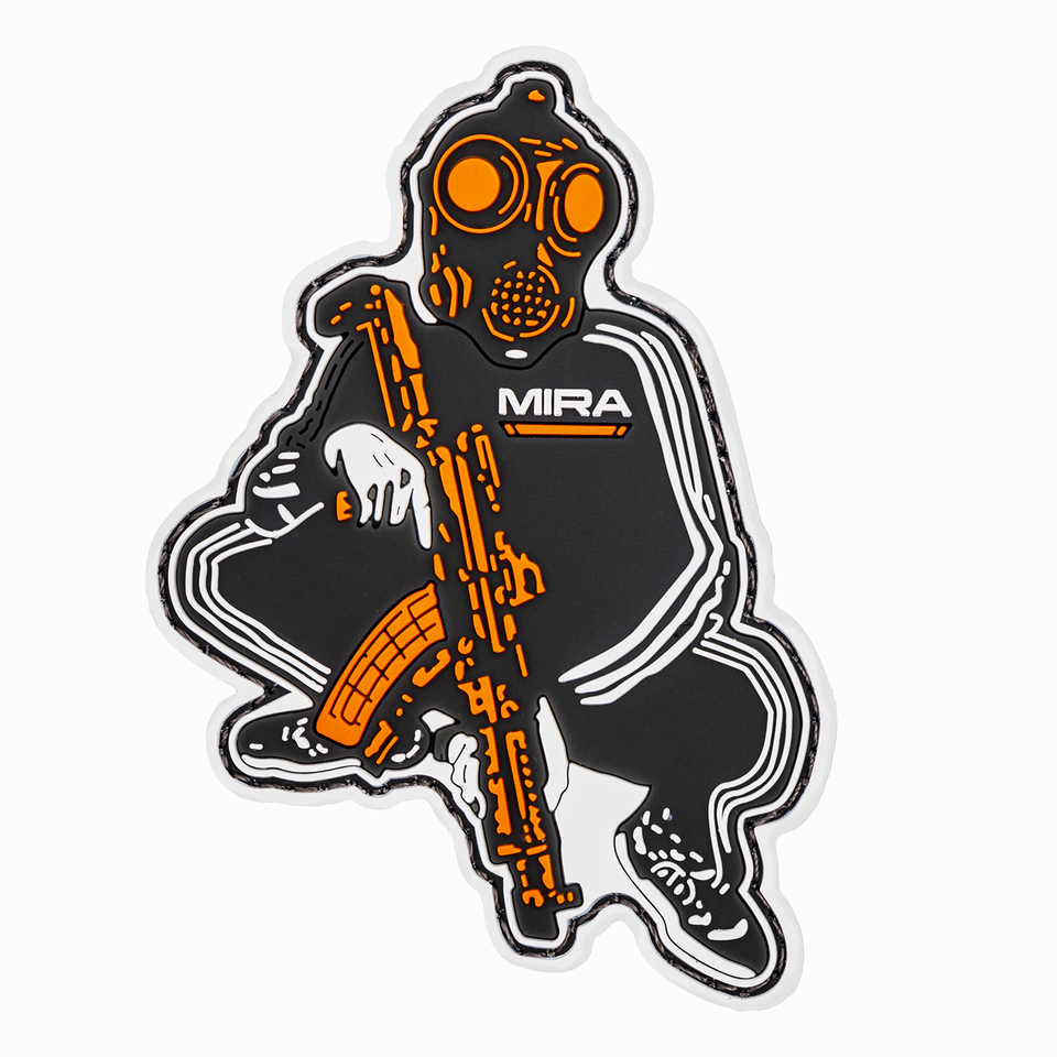 Product Image of Slav Squat Morale Patch, Front-facing to show raised PVC Rubber contours.