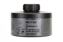 40mm CBRN gas mask filter included in the MIRA Safety Nuclear Survival Kit 