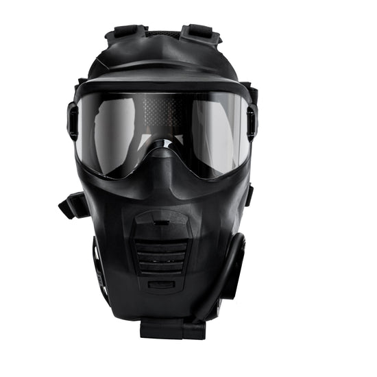 C21 full-face tactical gas mask front view