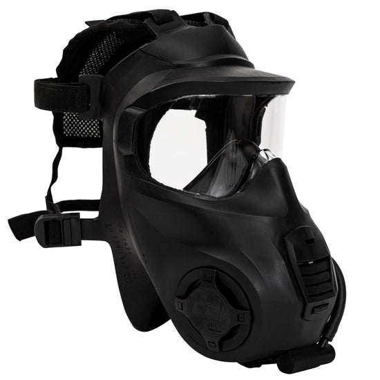 a profile view of the C21 gas mask, the best full face respirator 