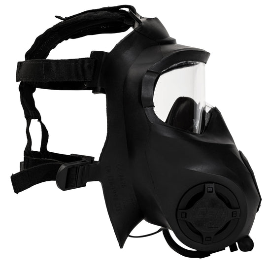 a Side view of the best full face next gen cbrn respoirator