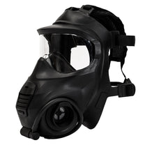 A three quarter view of the c21 full face respirator gas mask