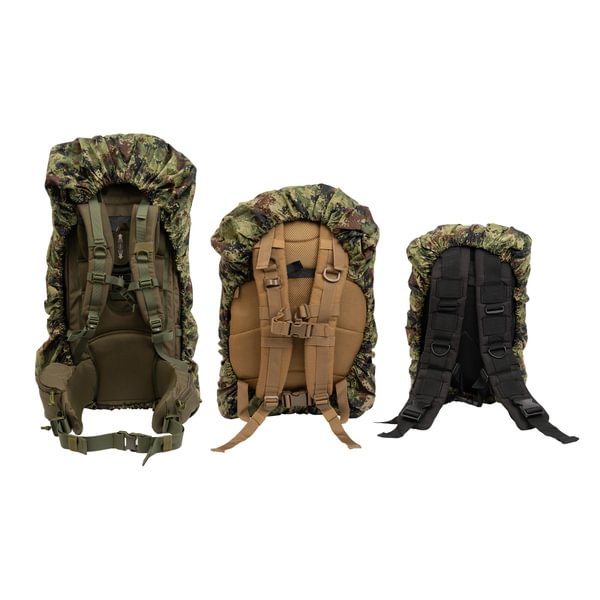 Back of CBRN Military Backpack Rain Cover  in Three Sizes 