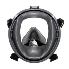 Medium shot of the back side of the CM-I01 respirator in black with no head harness.