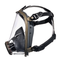 Left side profile shot of the CM-I01 respirator in green.