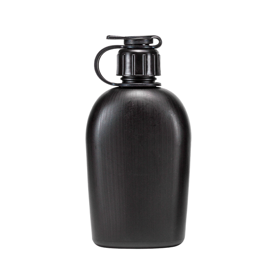 Black Military Plastic Water Canteen
