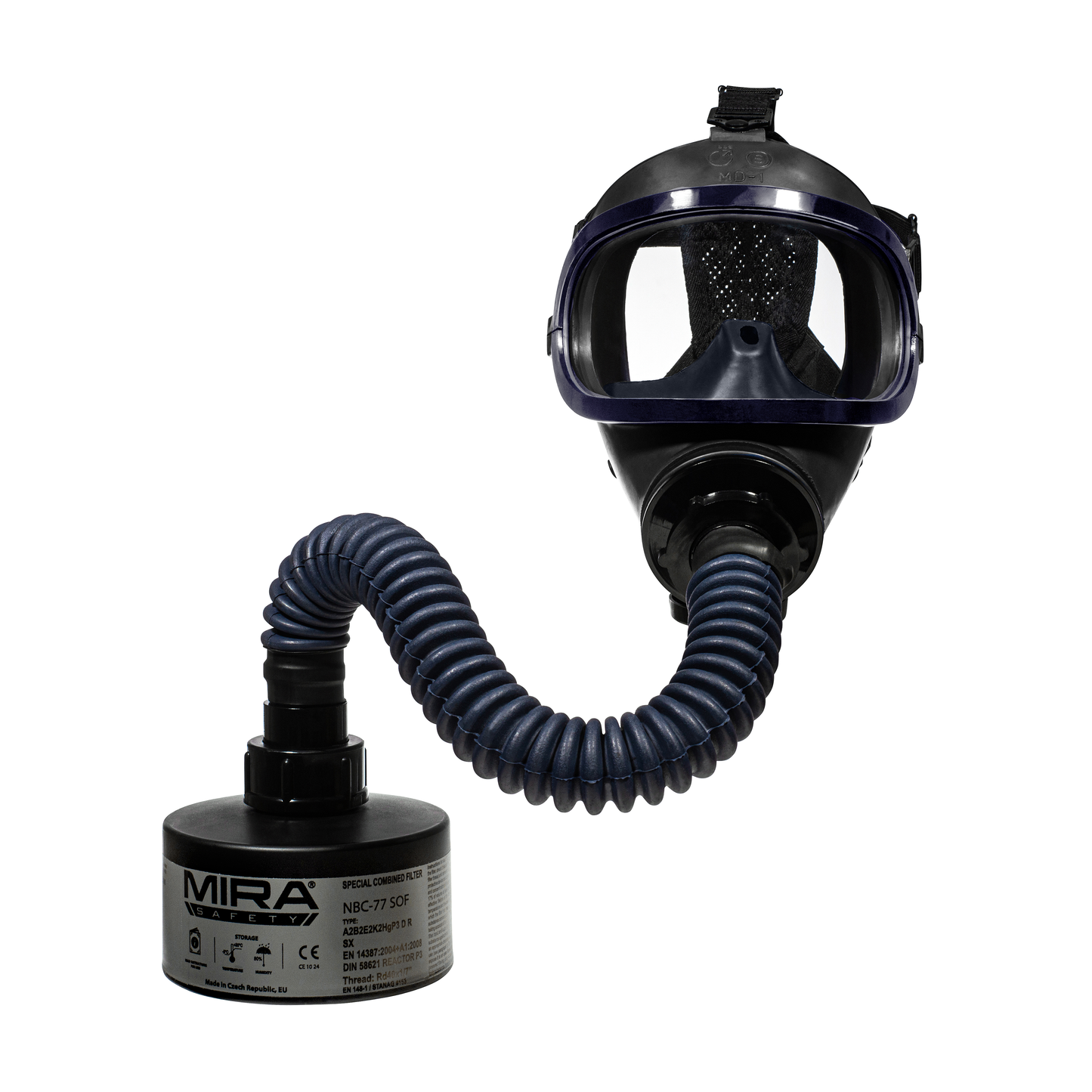 MIRA Safety MD-1® Gas Mask For Kids - Full Face Respirator for CBRN Defense