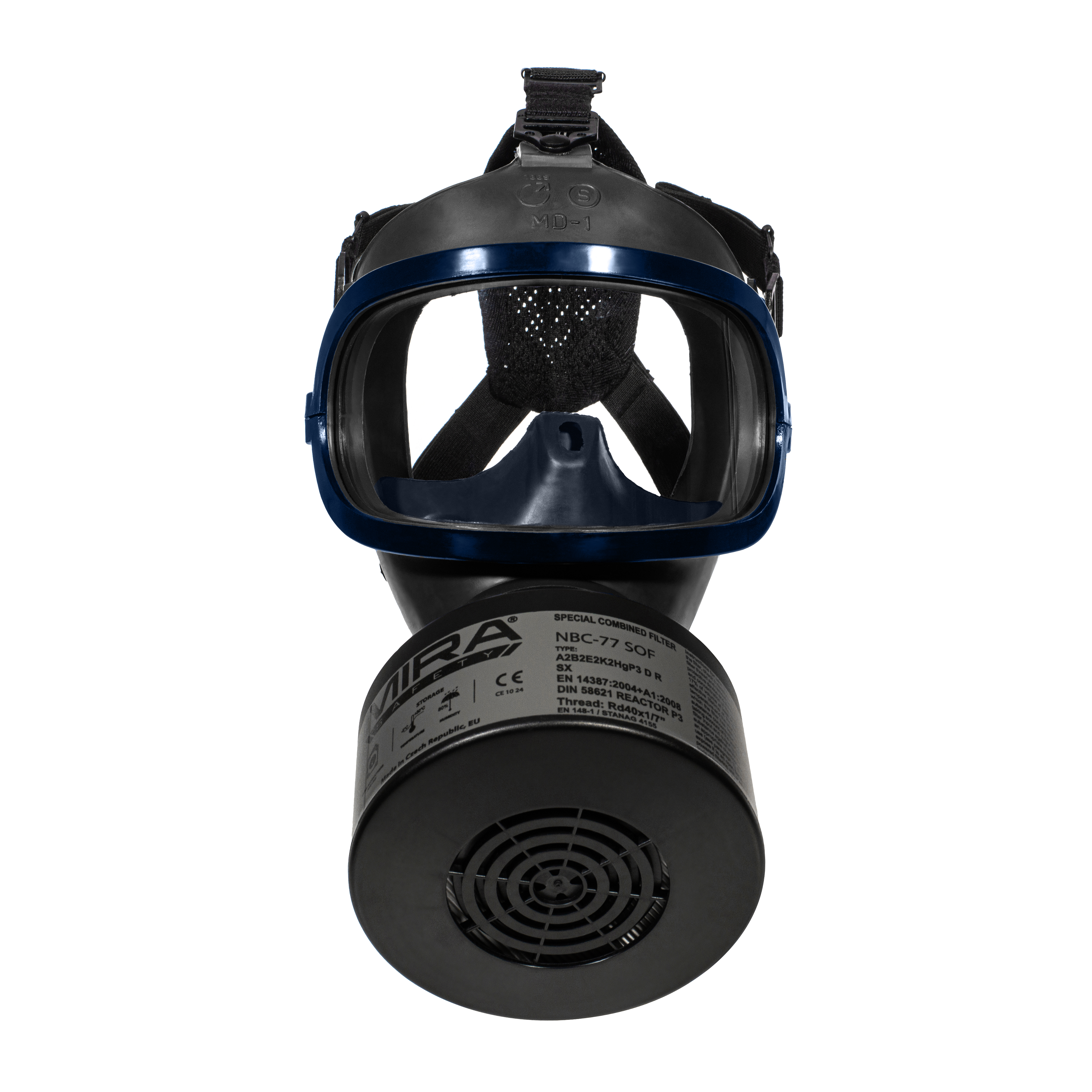 MIRA Safety MD-1® Gas Mask For Kids - Full Face Respirator for CBRN Defense