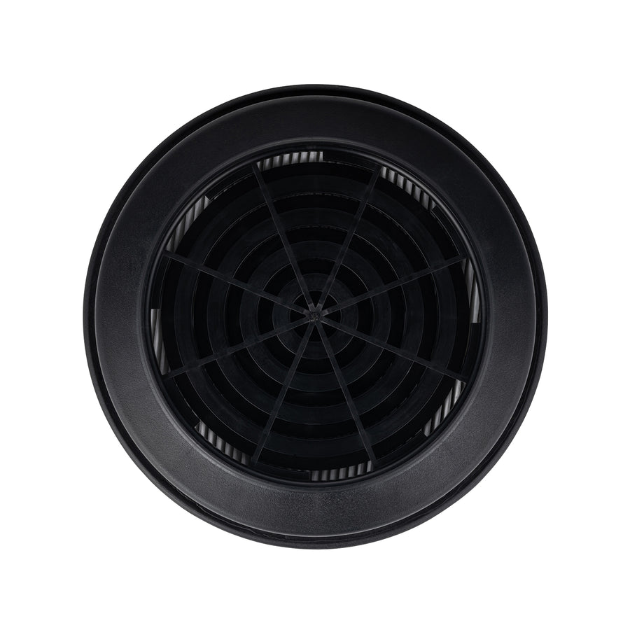 Center and front view of the very bottom of vent of the NBC-17 filter