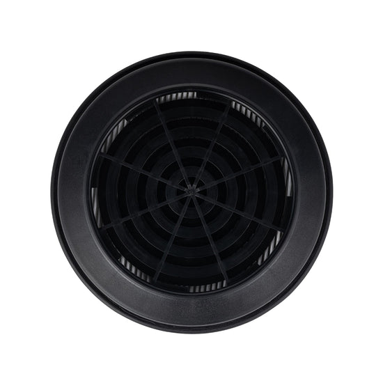 Center and front view of the very bottom of vent of the NBC-17 filter