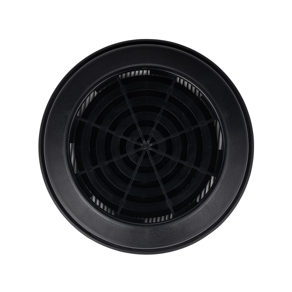Center and front view of the very bottom of vent of the NBC-17 filter