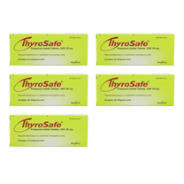 Five Thyrosafe KI Tablet Boxes Grouped
