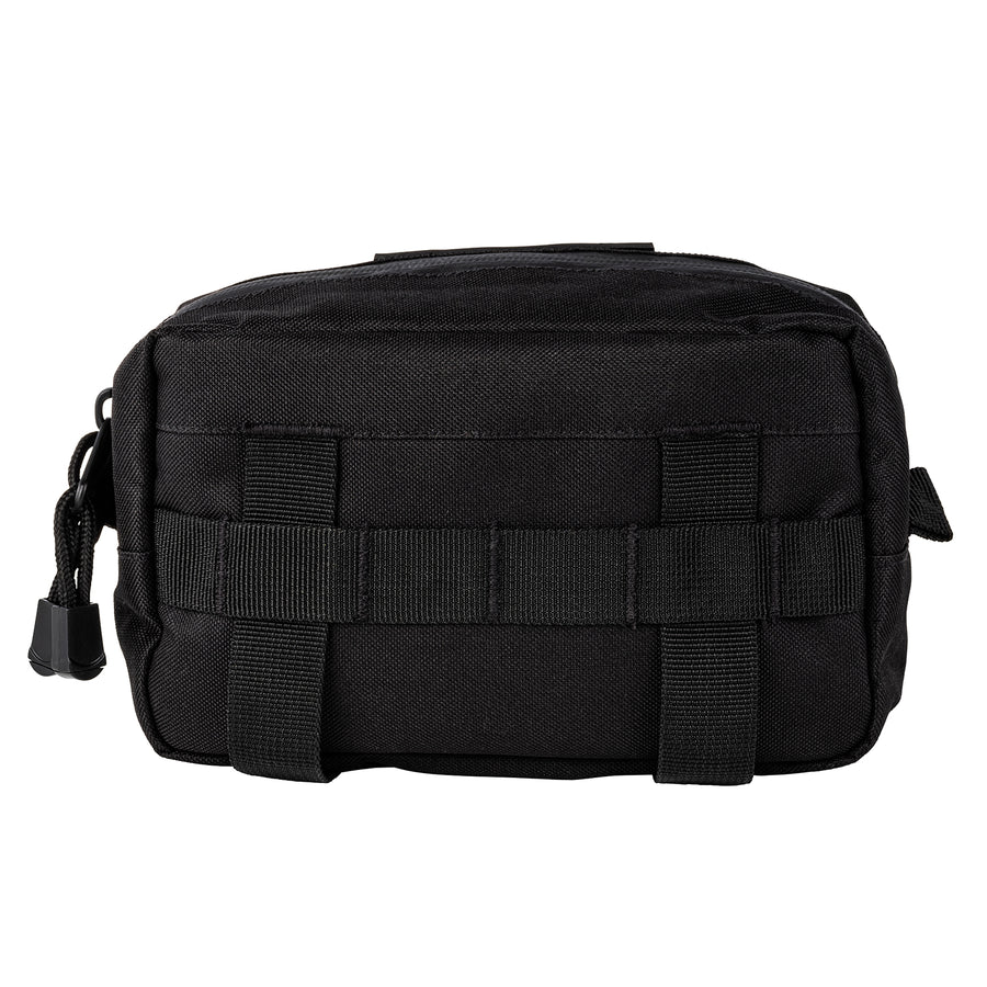Center front view of the backside of the TAPR nylon pouch.