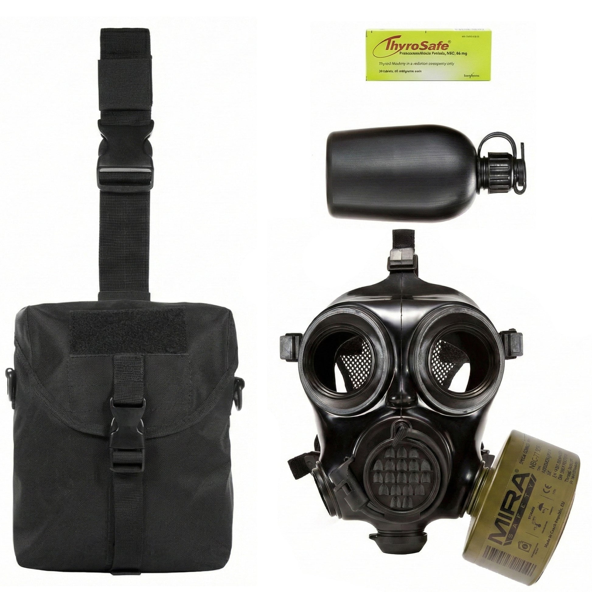 Military Gas Mask & Nuclear Attack Survival Kit