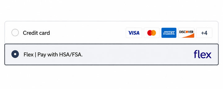 Select "Flex | Pay with HSA/FSA."