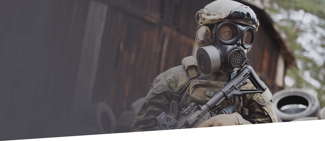 NB-100 Tactical Gas Mask - Full Face Respirator with 40mm Defense Filt –  Parcil Safety