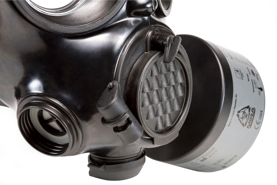 Voice emitter on the CM-7M Military Gas Mask