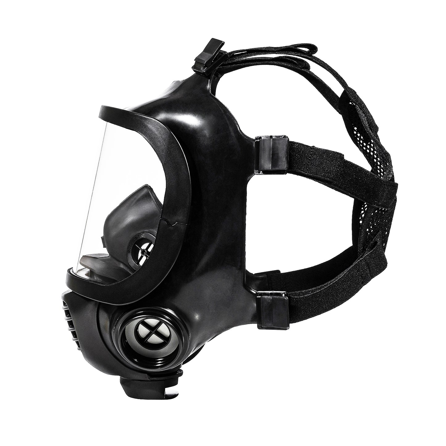Side view of the CM-6M tactical gas mask