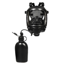 CM-6M tactical gas mask with a canteen