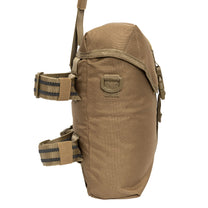 gas mask pouch side view beige