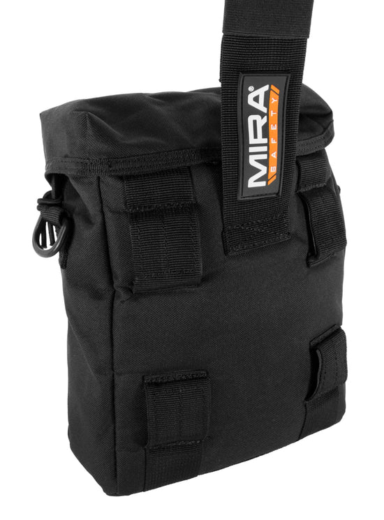 MIRA Safety gas mask pouch side view without straps