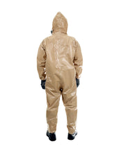 Rear view of a man wearing the HAZ-SUIT HAZMAT Suit